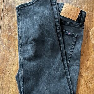 Faherty Indigo Black Slim Weave 5 Pocket Denim Jeans
